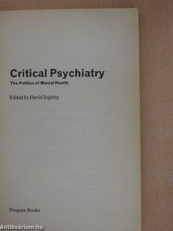 Critical Psychiatry