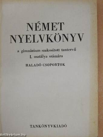 Német nyelvkönyv I.