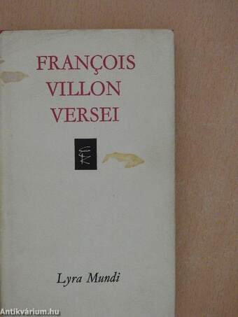 Francois Villon versei