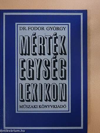 Mértékegység-lexikon