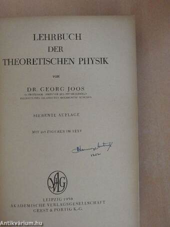 Lehrbuch der Theoretischen Physik