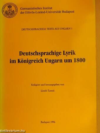 Deutschsprachige Lyrik im Königreich Ungarn um 1800