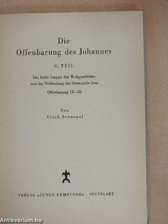 Die Offenbarung des Johannes II. 