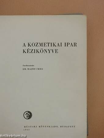 A kozmetikai ipar kézikönyve