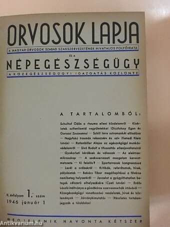 Orvosok Lapja 1946. január-december I-II.