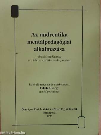 Az andreutika mentálpedagógiai alkalmazása