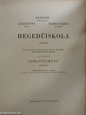 Hegedűiskola II.