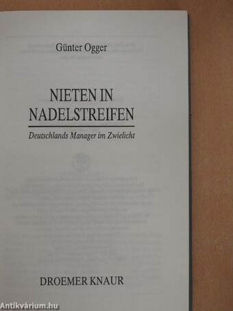 Nieten in Nadelstreifen