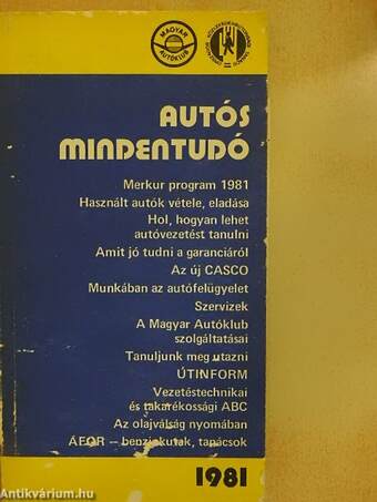 Autós mindentudó 1981