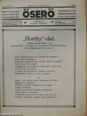 Őserő 1937. február 1.