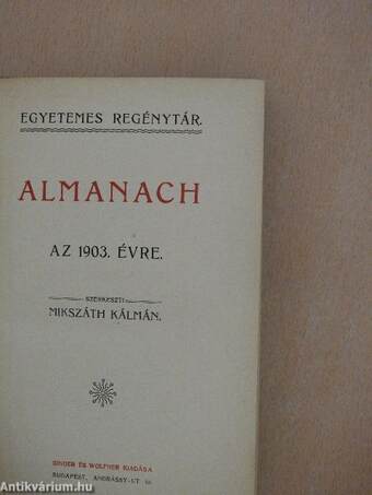 Almanach az 1903. évre