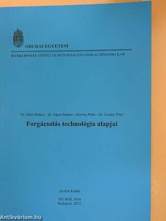 Forgácsolás technológia alapjai