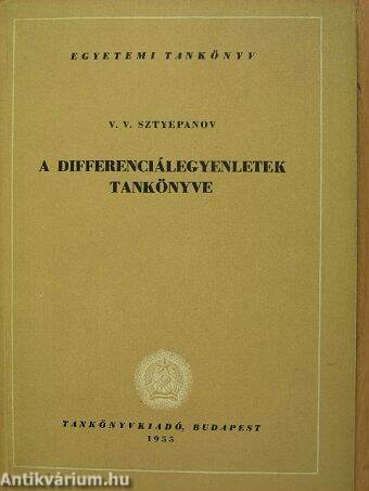 A differenciálegyenletek tankönyve