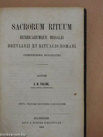 Sacrorum Rituum