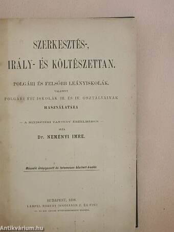 Szerkesztés-, irály- és költészettan