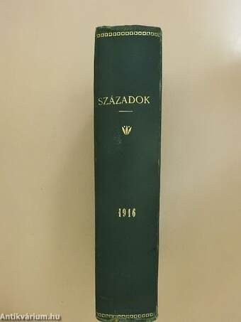 Századok 1916/1-10./A magyar történeti irodalom 1915-ben