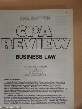 CPA Review: Business Law