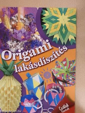 Origami lakásdíszítés