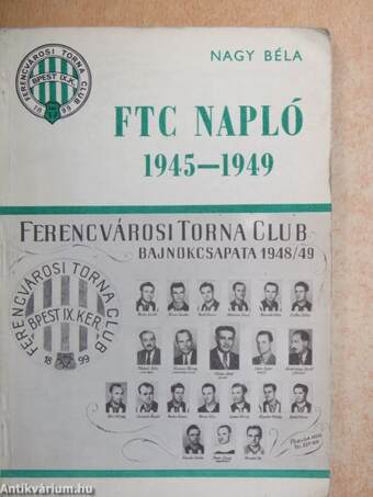 FTC Napló 1945-1949