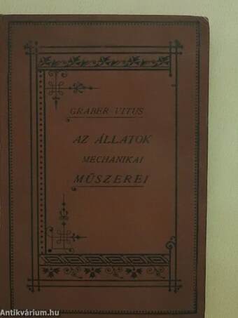 Az állatok mechanikai műszerei