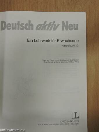 Deutsch aktiv Neu 1C - Arbeitsbuch