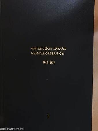 Syphilis és gonorrhoea nemi betegségek nemek és korcsoportok szerinti alakulása Magyarországon és megyéiben