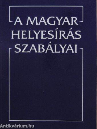 A magyar helyesírás szabályai