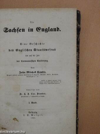 Die Sachsen in England I-II. (gótbetűs)