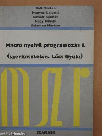 Macro nyelvű programozás I-II.