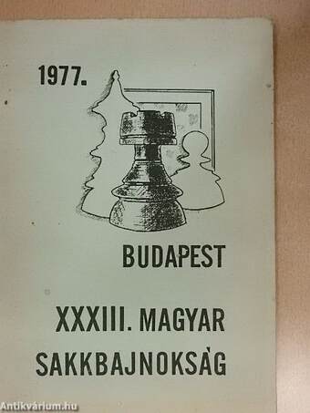 XXXIII. Magyar Sakkbajnokság 1977.