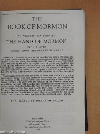 The Book of Mormon