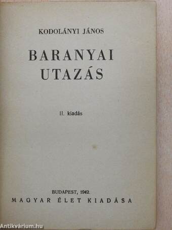 Baranyai utazás