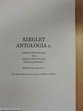 Szeglet antológia I.