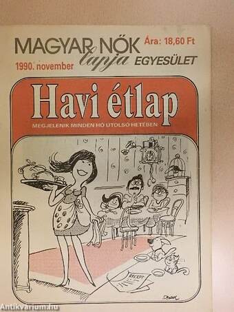 Havi étlap 1990. november