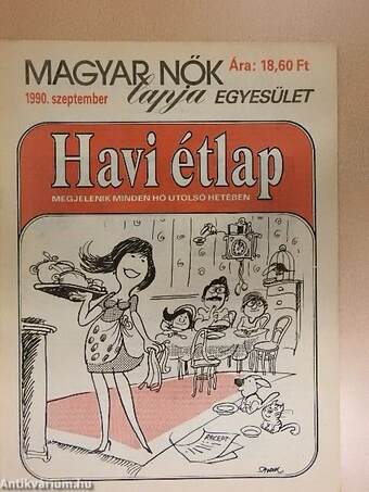 Havi étlap 1990. szeptember