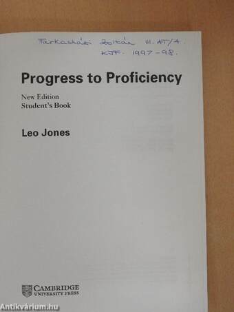 Progress to Proficiency - Student's Book