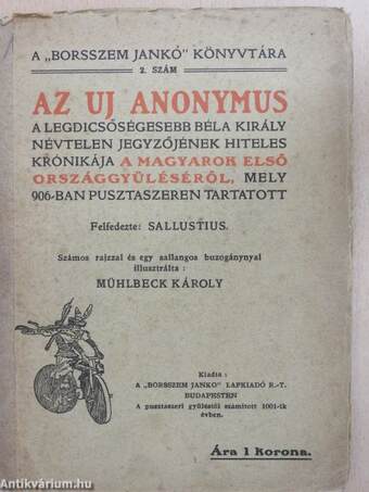 Az uj Anonymus