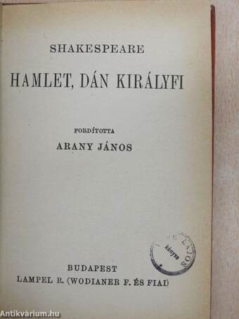 Hamlet, dán királyfi