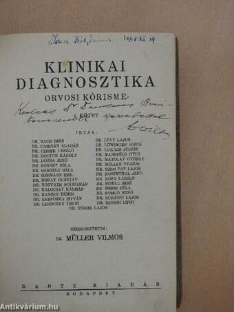 Klinikai diagnosztika I-II.