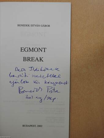 Egmont/Break (dedikált példány)