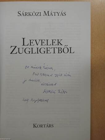 Levelek Zugligetből (dedikált példány)