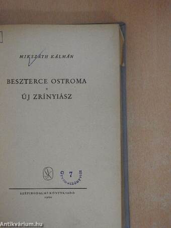 Beszterce ostroma/Új Zrínyiász