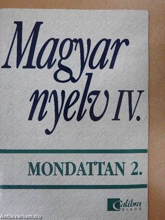 Magyar nyelv IV.