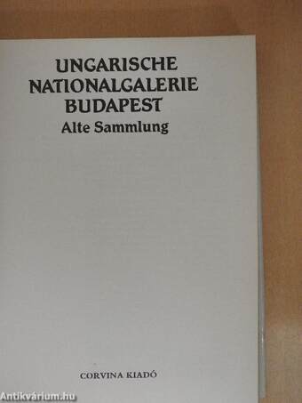 Ungarische Nationalgalerie Budapest Alte Sammlung