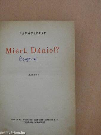 Miért, Dániel?