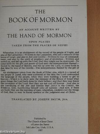 The Book of Mormon