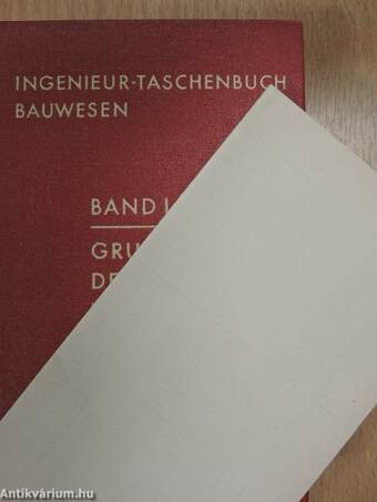 Ingenieurtaschenbuch Bauwesen I.