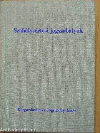 Szabálysértési jogszabályok