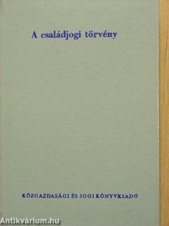 A családjogi törvény