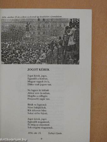 Szőnyi Gyula börtönben írt 1956-os forradalmi versei